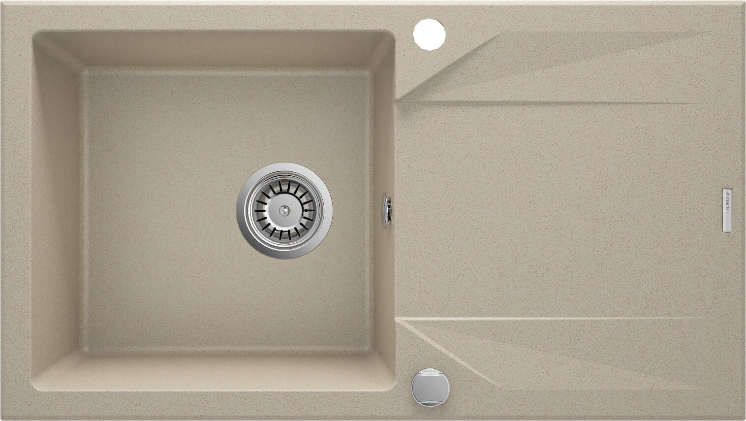 Deante Evora csepptálcás gránit mosogató 780x440x180 mm