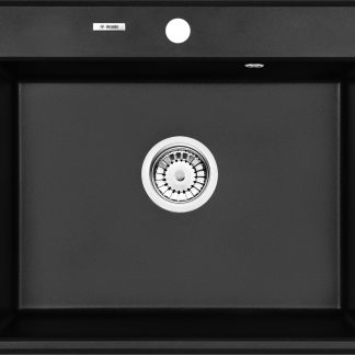 Deante Andante ZQN_G103 1 medencés gránit mosogató - metál fekete színben