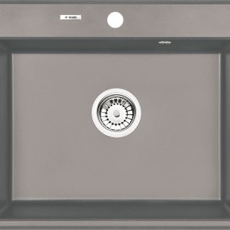 Deante Andante ZQN_S103 1 medencés gránit mosogató - metál szürke színben