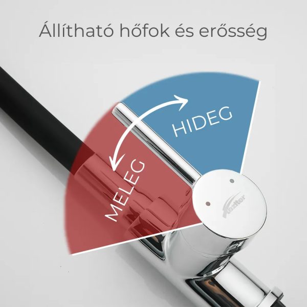 Corin álló mosogató csaptelep flexibilis kifolyócsővel fehér - ZS-7012-WH - Image 4