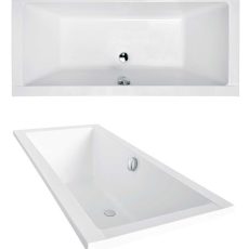 Besco Quadro Slim egyenes akril fürdőkád 155x70 - WAQ-155-SL