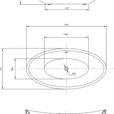 Wellis Arezzo White egyenes térben álló akril fürdőkád 180 x 87 x 65 - Image 3