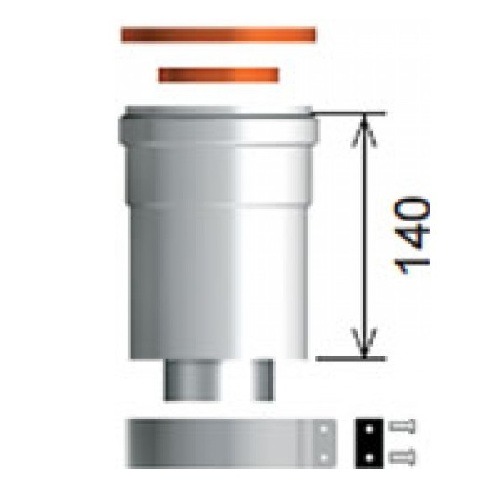 Ariston Alu/PP 60/100 függőleges indító idom 3318079