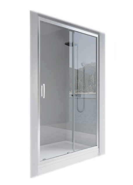 Vela Banyo KAYRA zuhany tolóajtó - 6 mm víztiszta vízlepergető üveggel - 120 x 190 cm - 84120111