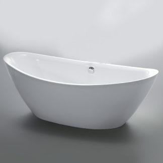 Wellis Arezzo White egyenes térben álló akril fürdőkád 180 x 87 x 65