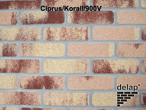 Delap bontott tégla lábazat Ciprus/Korall/900V