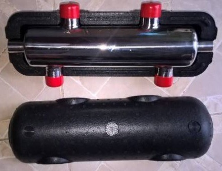 BRH 813 rozsdamentes hidraulikus váltó D76x360mm, 4x1", 2.5m3/h, 45kW