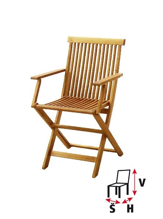 Hecht Basic akácfa kerti szék