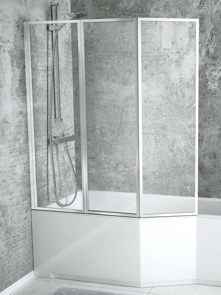 Besco Ambition premium 3 részes kádparaván - biztonsági üveges - PAP-3S
