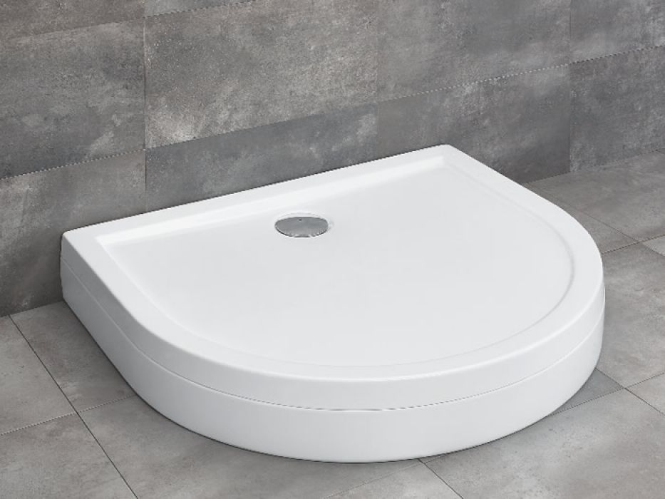 Radaway Delos P íves akril zuhanytálca előlappal 100 x 90 x 15 cm + szifon!