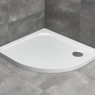 Radaway Delos E íves aszimmetrikus lapos zuhanytálca + szifon!