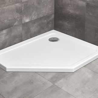 Radaway Doros PT E aszimmetrikus szögletes akril lapos zuhanytálca + szifon!