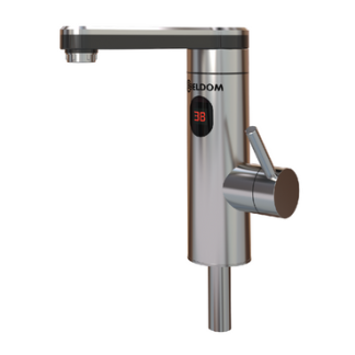 ELDOM E32 rozsdamentes átfolyós elektromos vízmelegítő és csaptelep (3,3 kW)