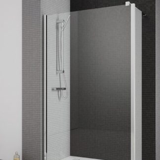 Radaway Eos II Walk In zuhanyfal mobil végzáró fallal Easy Clean bevonattal