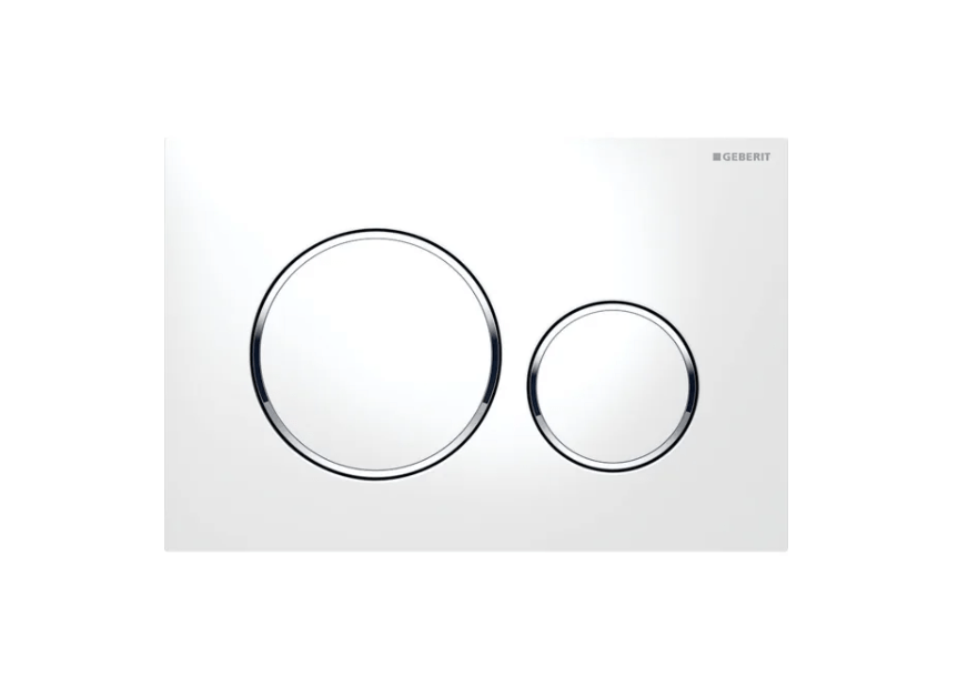 Geberit Sigma20 fehér/fényes króm/fehér nyomólap 115.882.KJ.1