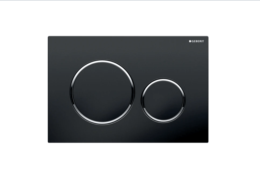 Geberit Sigma20 fekete/fényes króm/fekete nyomólap 115.882.KM.1
