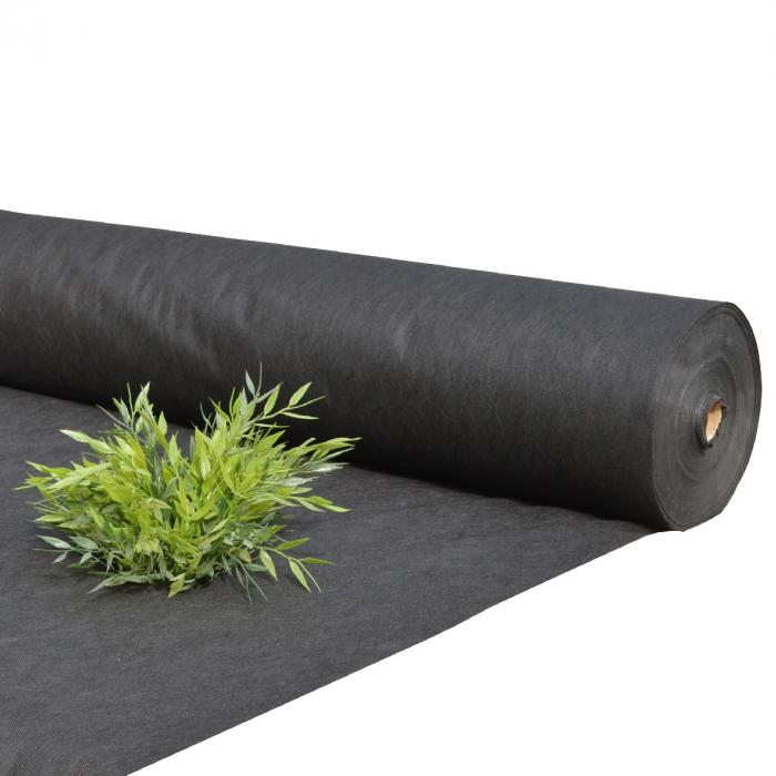 Geotextília gyomosodás ellen - hőkezelt, fekete, 250 g/m2