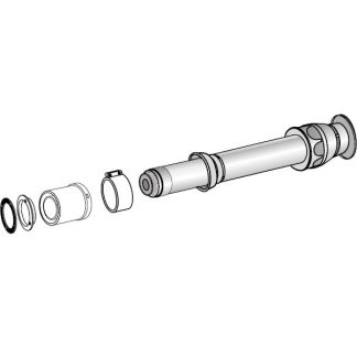 Fondital Alu/PPs koncentrikus füstcső tetőátvezető idom kondenzációs kazánhoz