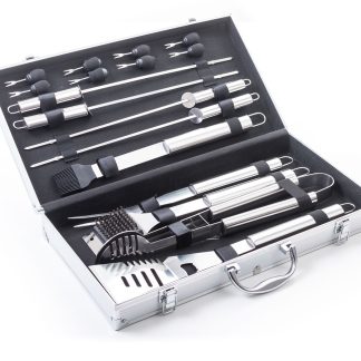G21 Grillező segédeszköz szett 17 db, alumínium koffer - GSD-17-ALP