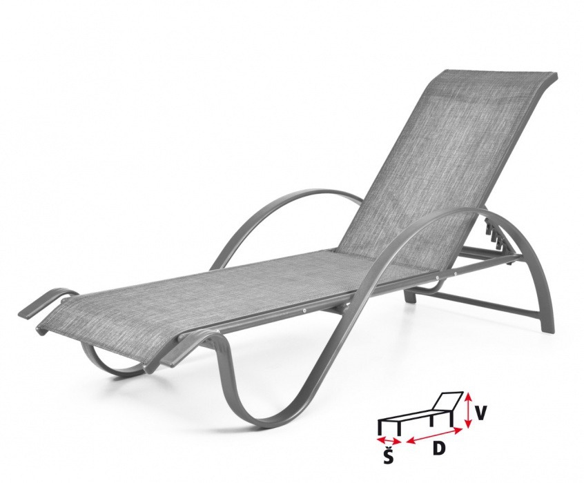 Hecht Sofia lounger fémvázas napozóágy