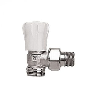 Herz kézi radiátor szelep sarok kivitel GP eurókónusz csatlakozással