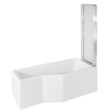 Besco Integra aszimmetrikus akril fürdőkád 150×75/56 cm – jobbos – WAI-150-PP - Image 5