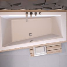 Besco Intima aszimmetrikus akril fürdőkád 150x85 - balos - WAIT-150-NL - Image 5