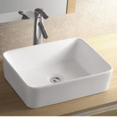 Sanotechnik K720 pultra építhető mosdó - síklapos