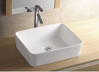 Sanotechnik K720 pultra építhető mosdó - síklapos