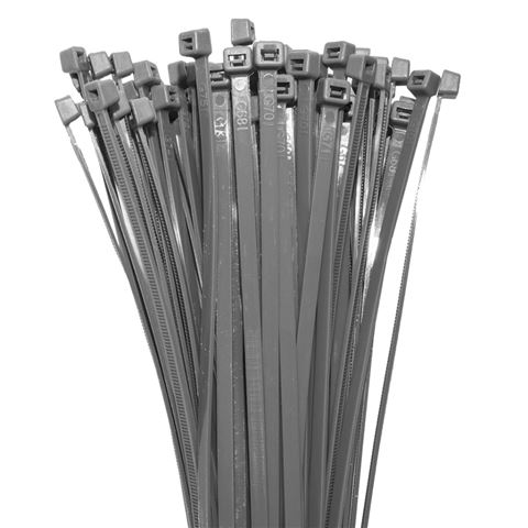 Kábel kötegelő TS1236 szürke színben - 100 db / csomag