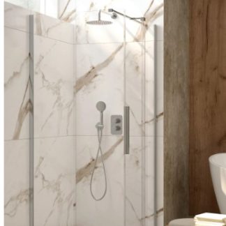 Deante Prizma Walk-in króm zuhanyfal 6 mm-es Active-Cover edzett üvegből merevítővel