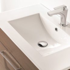 Bannio Sansa függesztett alsószekrény + Kyra mosdó + tükör + világítás 60 cm-es Sandy grey 71927-K