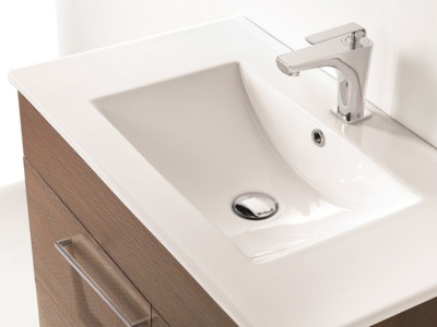 Bannio Sansa függesztett alsószekrény + Kyra mosdó + tükör + világítás 60 cm-es Sandy grey 71927-K