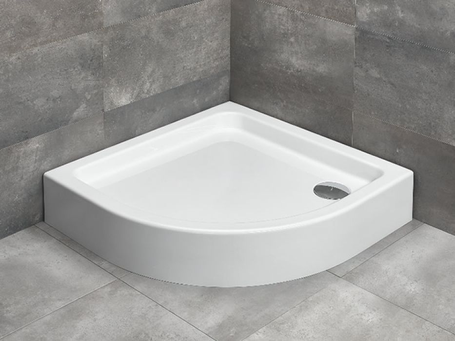 Radaway Laros A íves akril zuhanytálca 85 x 85 x 17 cm + szifon!