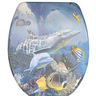 BRH duroplast 3 oldalas wc tető légrúgós kivitelben