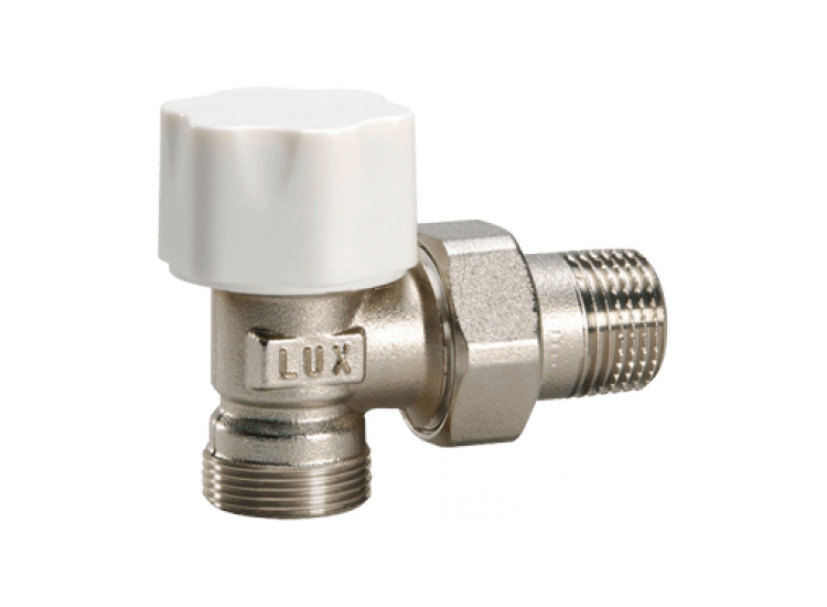 Luxor termosztatikus radiátorszelep, sarok kivitel RS212 (24x19) 1/2˝