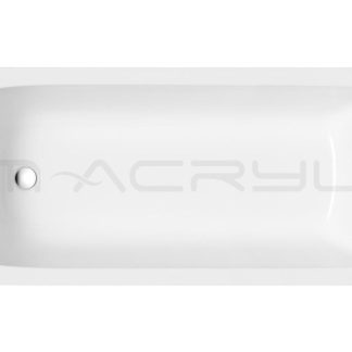 M-acryl Mira egyenes akril fürdőkád kádláb szettel