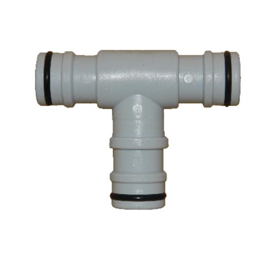 Siroflex Maxi 4432 műanyag kuplung T-idom 1" -1" -1"