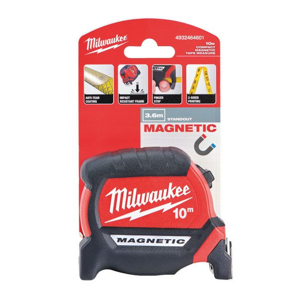 Milwaukee Prémium Mágneses Mérőszalag 10 m / 27 mm - 1 db - Image 2