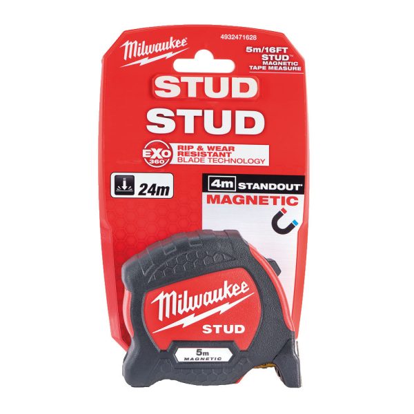 Milwaukee STUD Mágneses Mérőszalag 5 m / 33 mm - 1 db - Image 2