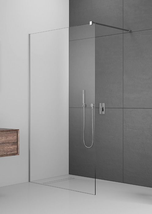 Radaway Modo New II Walk-in zuhanyfal 8 mm-es Easy Clean edzett üvegből merevítővel