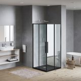 N-Smart Nilla black szögletes műmárvány zuhanytálca 80 x 80 x 2,5 cm - NW-ZT-T088FB-G - Image 3