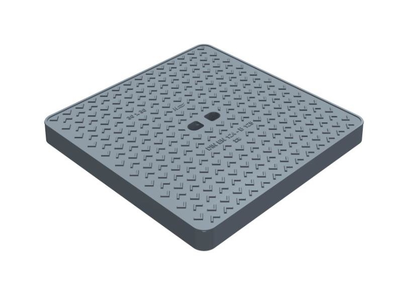 Paver 600x600 mm-es szögletes közúti aknafedlap B-125