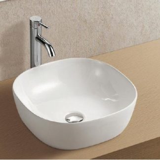 Wellis Poppy pultra építhető porcelán mosdó 41,0 × 41,0 × 14,8 cm WF00043