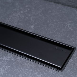 Pestan Confluo Primo Line Matte Black rozsdamentes zuhanyfolyóka 55 cm - COM-PES-PRI-MB