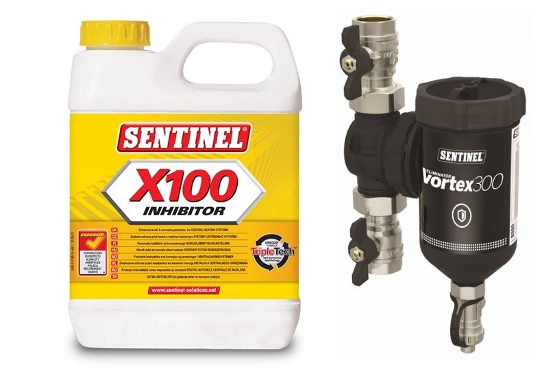 Sentinel Vortex 300 Protection pack (Vortex300+X100) Mágneses iszapleválasztó 3/4" + korróziógátló