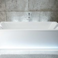 Besco Quadro egyenes akril fürdőkád 155x70 - WAQ-155-PK - Image 6
