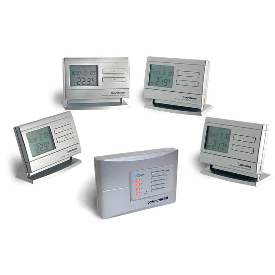 Computherm Q8RF Multizónás, vezeték nélküli (rádiófrekvenciás), programozható, digitális szobatermosztát