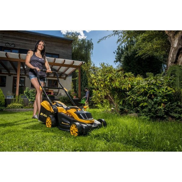 Riwall RALM 3820 - Akkus fűnyíró 20V s szénkefe nélküli motorral - Image 5