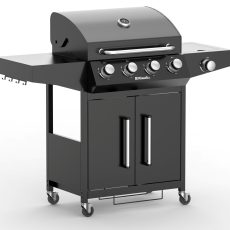 Riwall RGG 41 gázüzemű grillsütő 15 kW, 4+1 gázégővel (XL csomag)